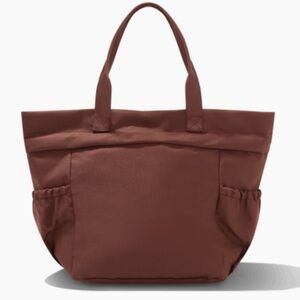 Elegant Brown Tote Bag Lunch Bag NWT Large size